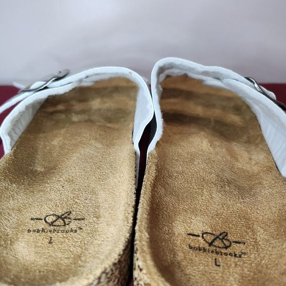 Bobbie Brooks Metallic Double Strap Cork Sandals (Size L) - Picture 6 of 10